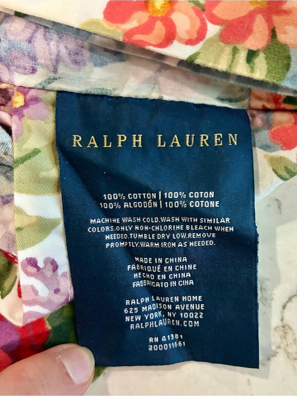 🌷 Ralph Lauren Allison European Sham Floral